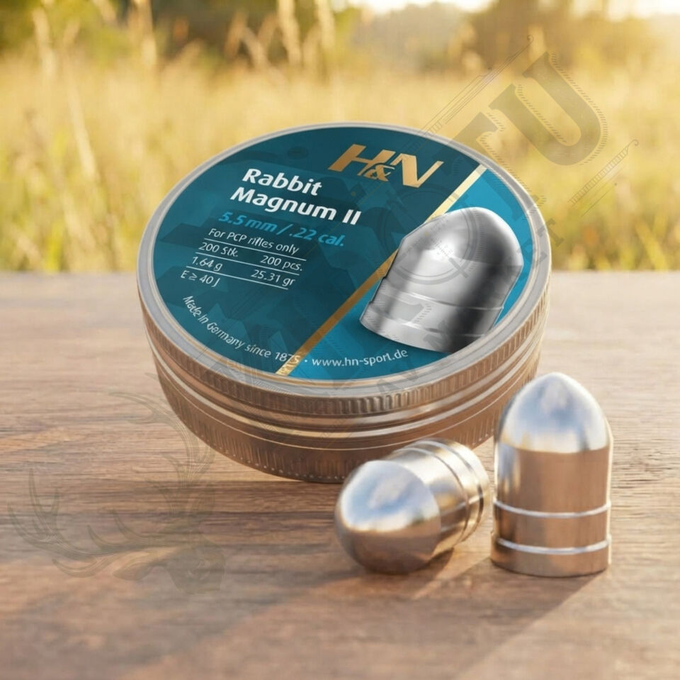H&N Rabbit Magnum II 5.5 mm (.22 Caliber) 25.62 Grain Havalı Tüfek Saçması
