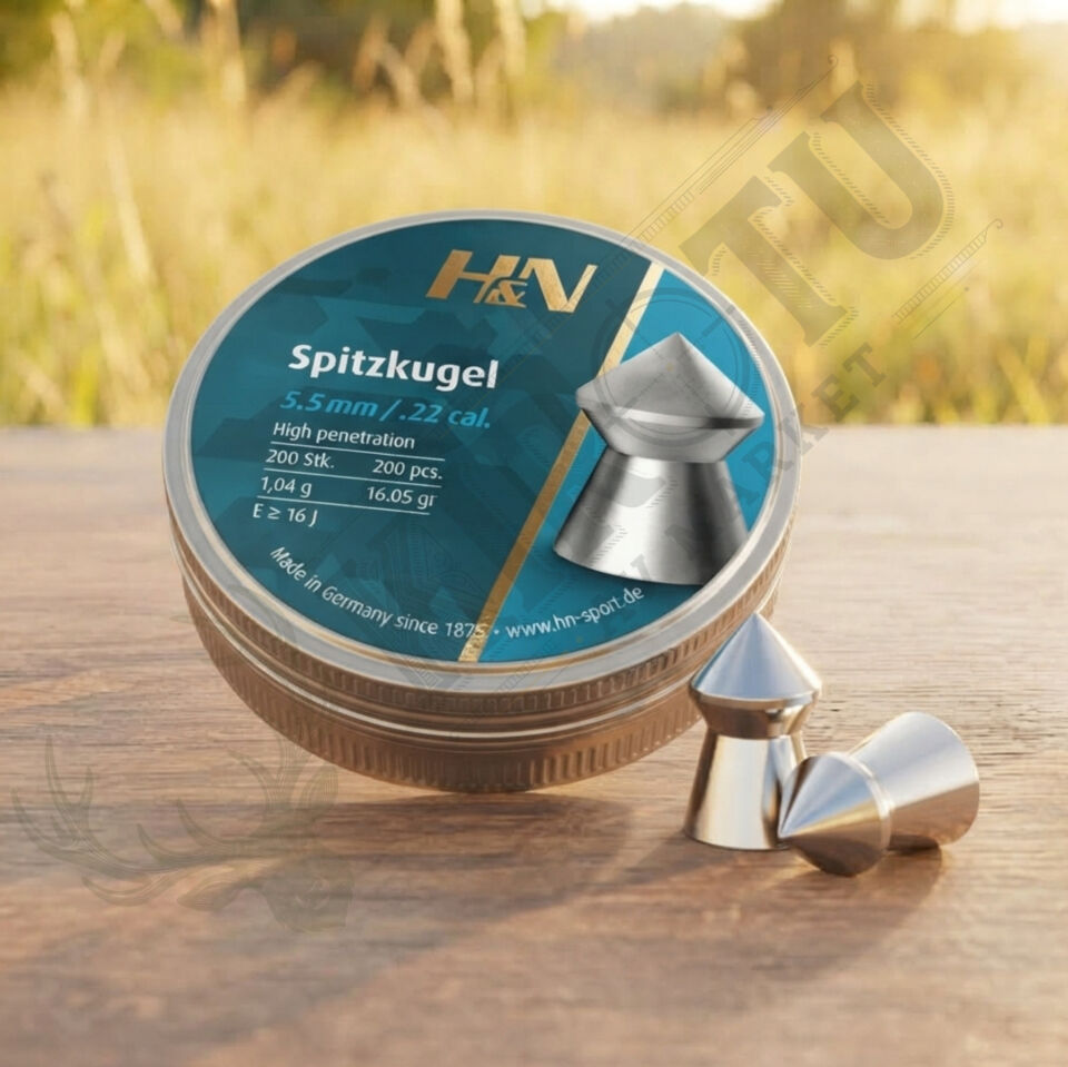 H&N Spitzkugel 5.5 mm (.22 Caliber) 15.74 Grain Havalı Tüfek Saçması