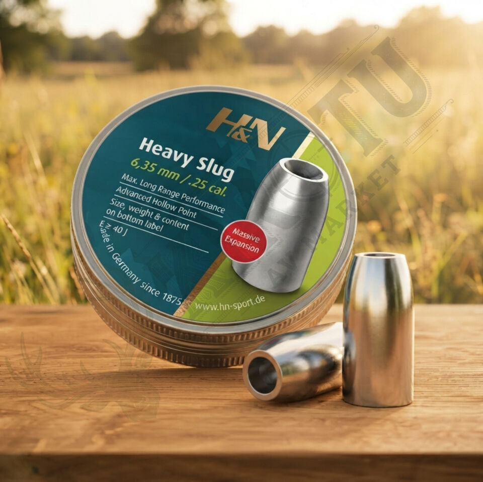 H&N Heavy Slug 6.35 mm (.25 Caliber) 40 Grain Havalı Tüfek Saçması