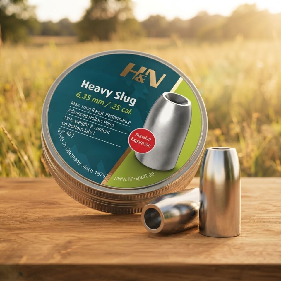 H&N Heavy Slug 6.35 mm (.25 Caliber) 46 Grain Havalı Tüfek Saçması