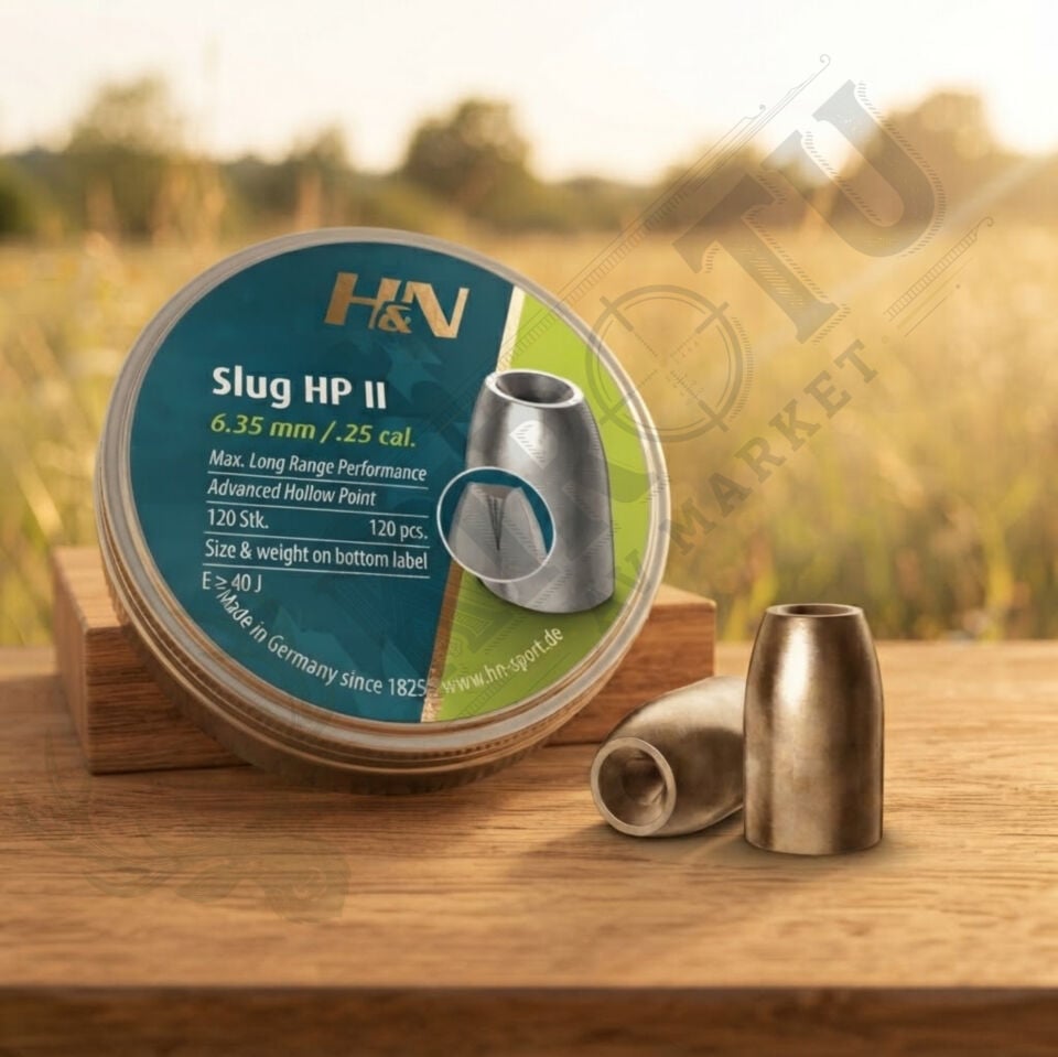 H&N Slug HP 6.35 mm (.25 Caliber) 28 Grain Havalı Tüfek Saçması