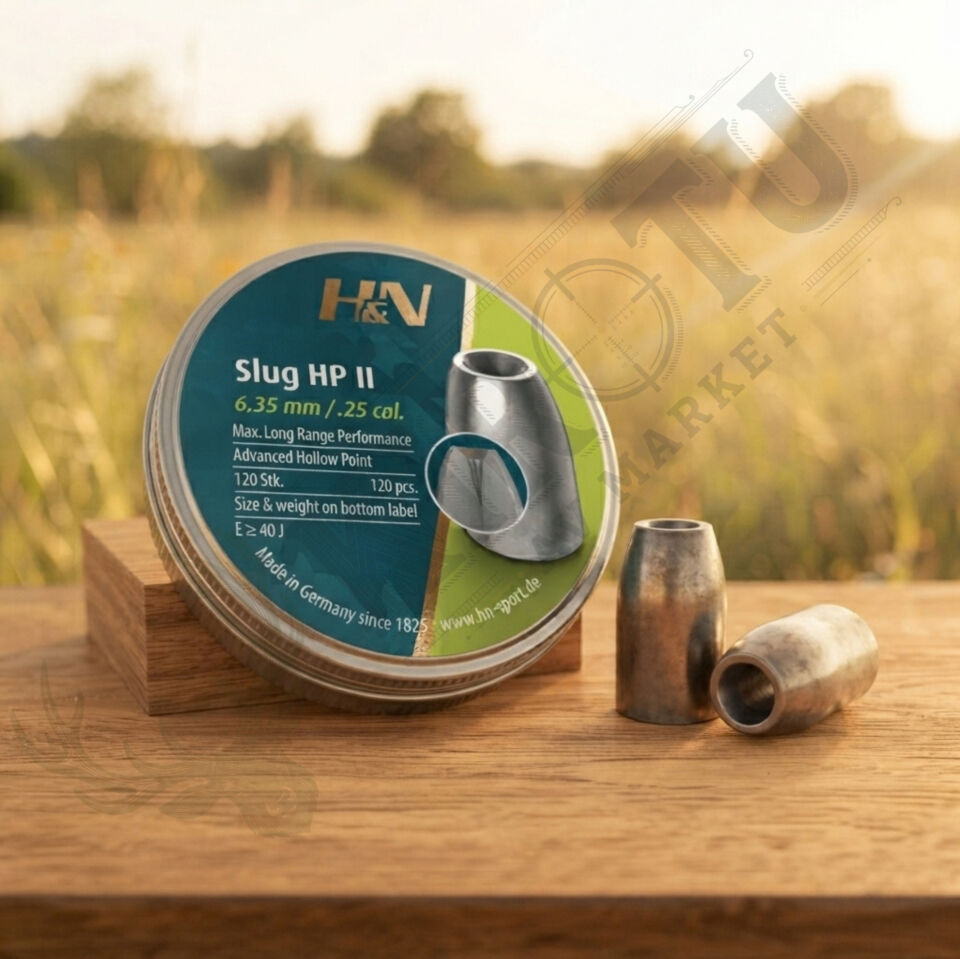 H&N Slug HP 6.35 mm (.25 Caliber) 30 Grain Havalı Tüfek Saçması