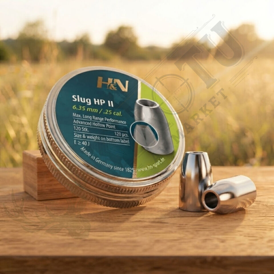 H&N Slug HP 6.35 mm (.25 Caliber) 32 Grain Havalı Tüfek Saçması