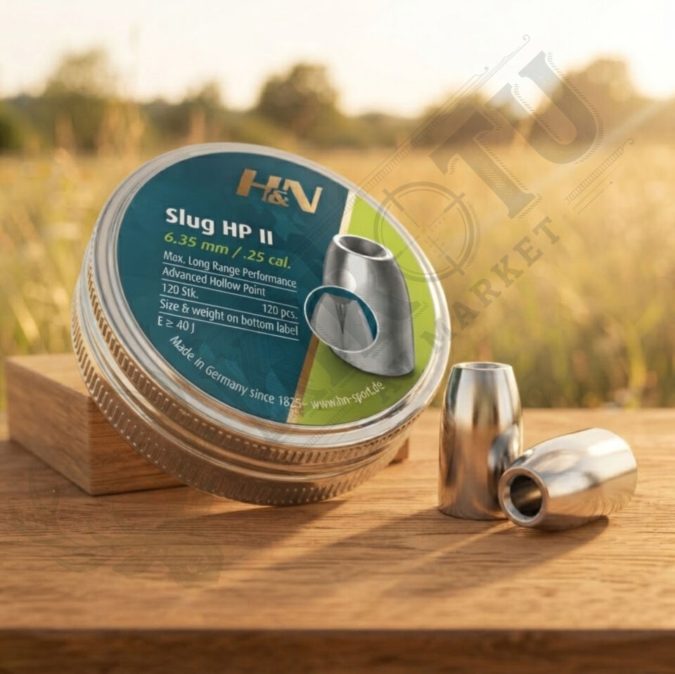 H&N Slug HP 6.35 mm (.25 Caliber) 34 Grain Havalı Tüfek Saçması