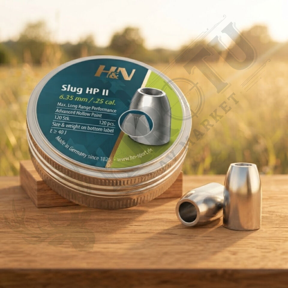 H&N Slug HP 6.35 mm (.25 Caliber) 36 Grain Havalı Tüfek Saçması