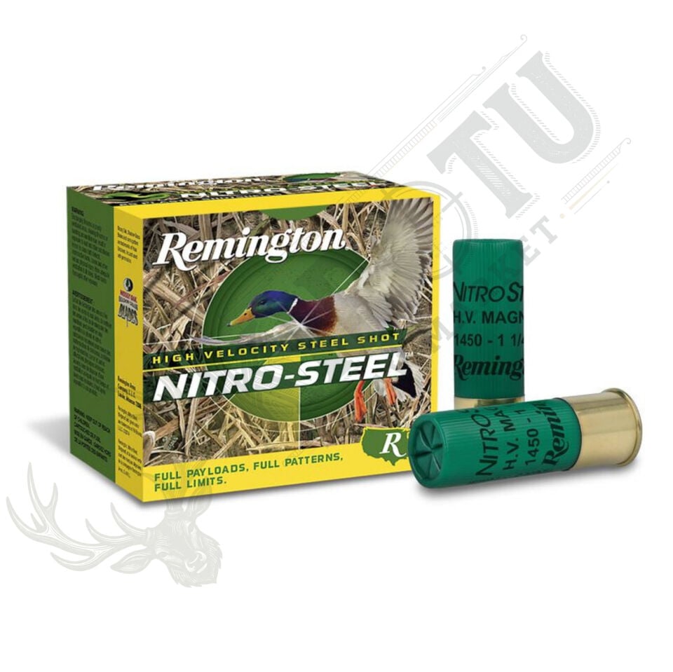 Remington Nitro-Steel Çelik Saçmalı Fişek – 12 Cal. (3'' Magnum) - 35.44 gr Çelik Saçma (USA)