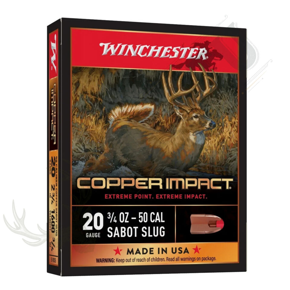 Winchester Copper Impact Slug 20 Kalibre 21g