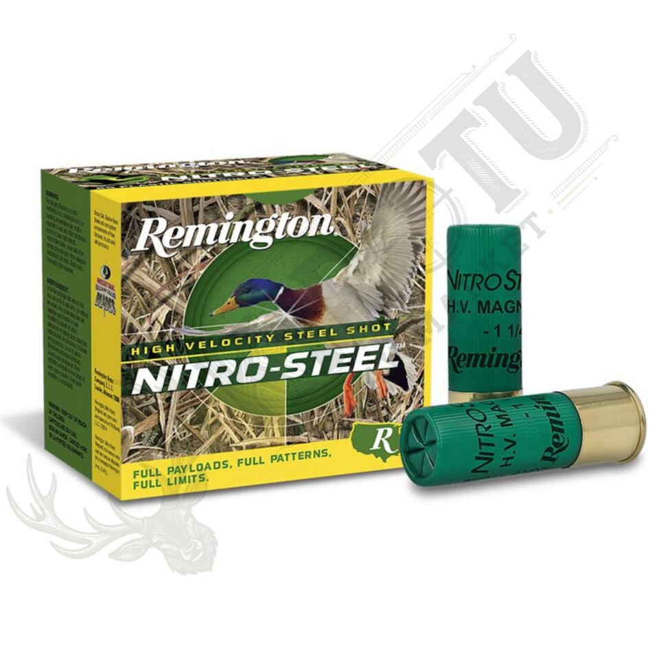Remington Nitro-Steel Çelik Saçmalı Fişek – 12 Cal. (3'' Magnum) - 38.98 gr Çelik Saçma (USA)