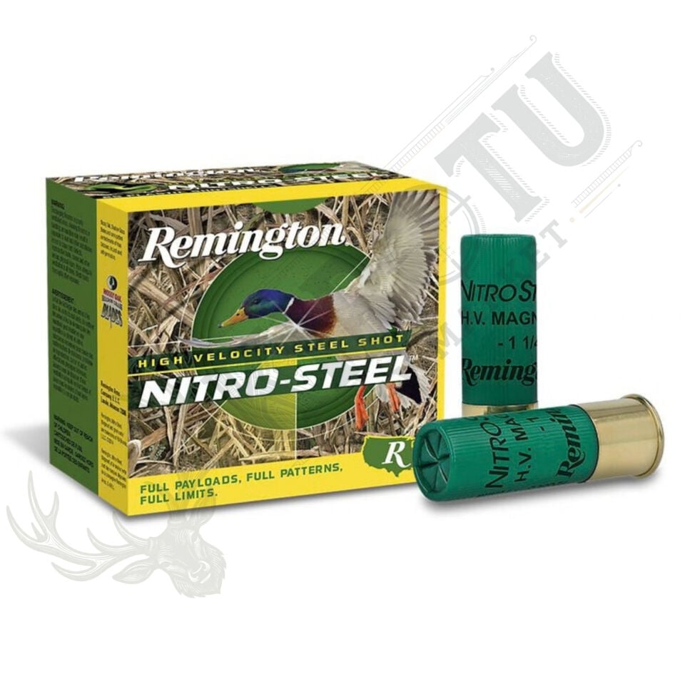 Remington Nitro-Steel Çelik Saçmalı Fişek – 12 Cal. (2-3/4'') - 31.89 gr Çelik Saçma (USA)