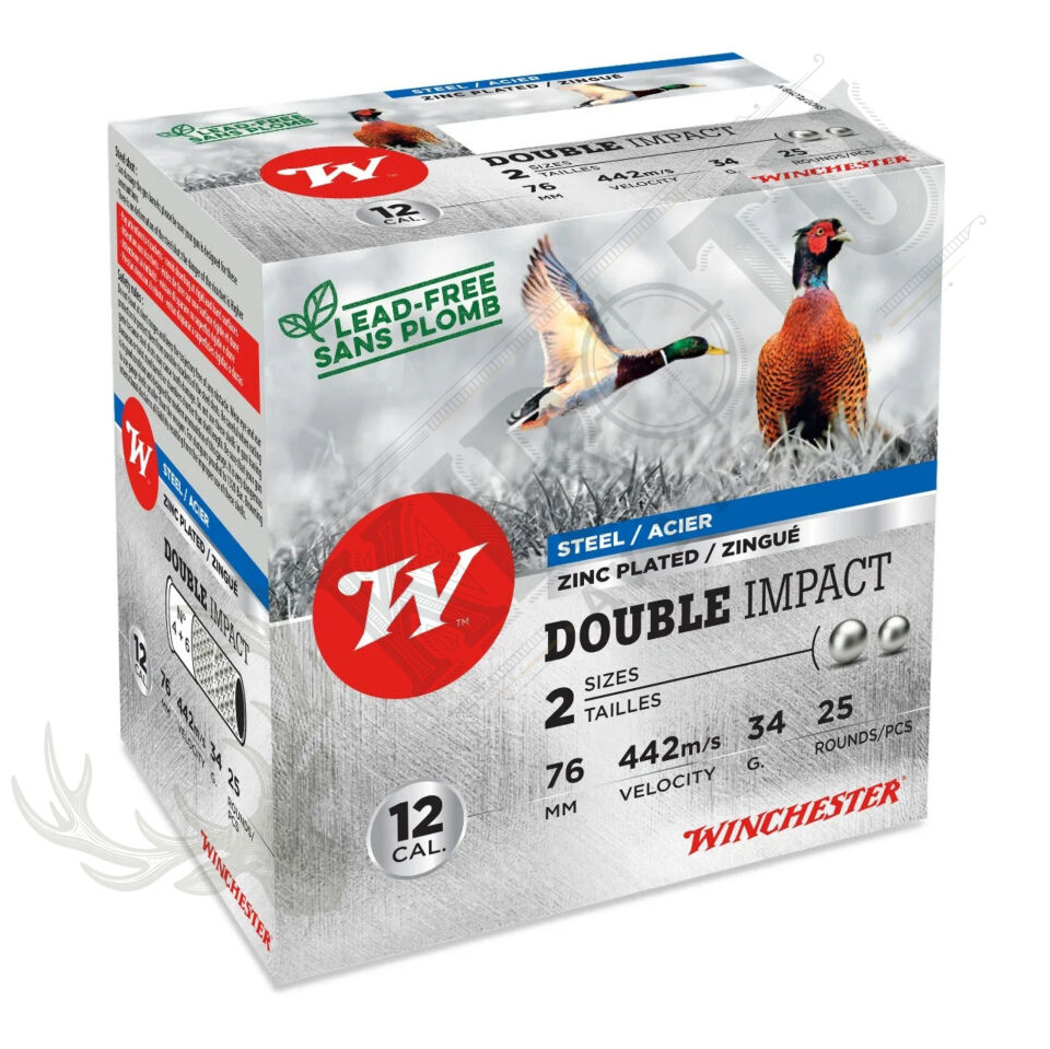 Winchester Double Impact 12 Kalibre İkili Saçma Numaralı Av Fişeği