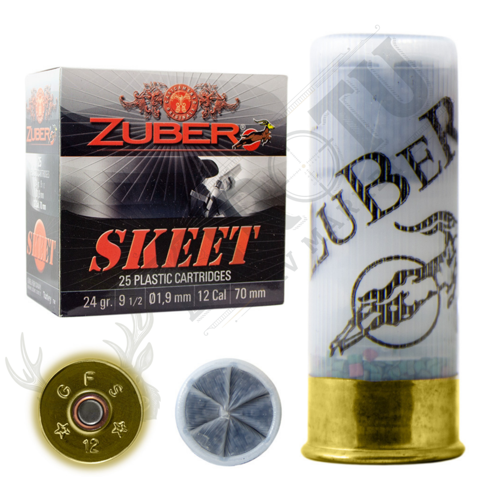 Zuber 12 Kal. 24 gr. Atış Fişeği – Trap & Skeet