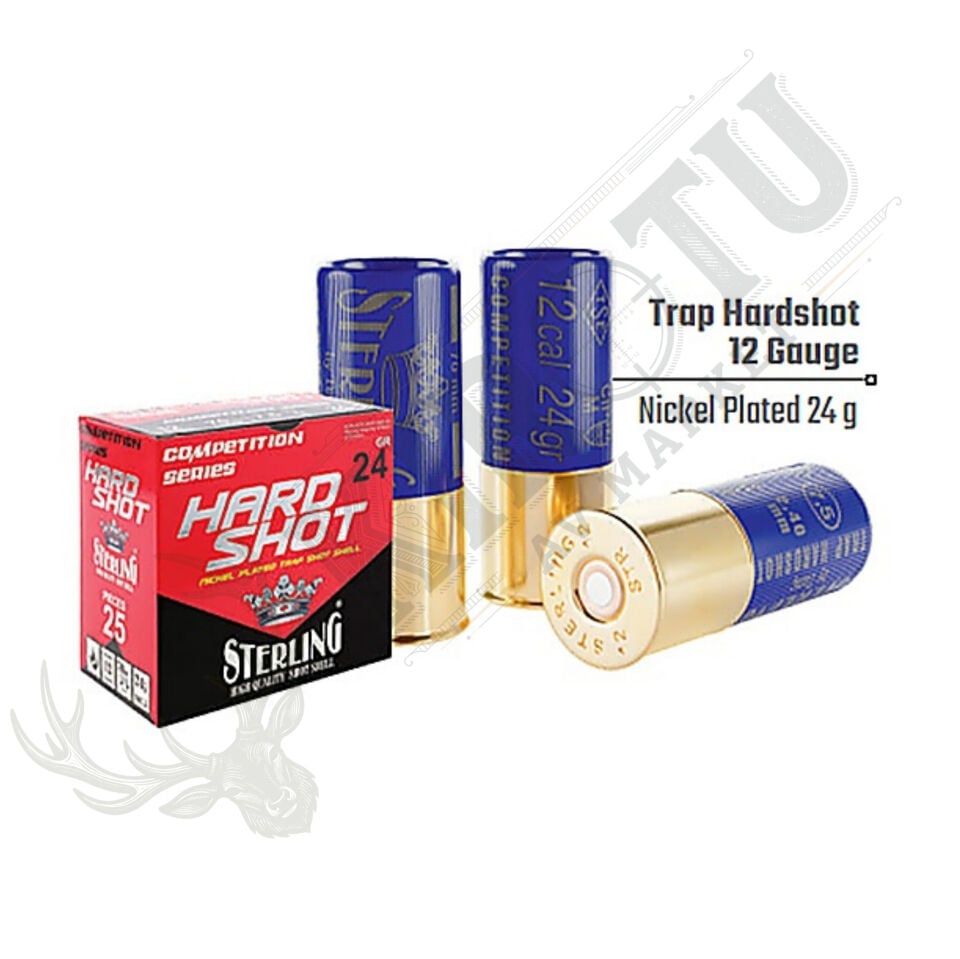 STERLING Competition Serisi 12 Gauge Nickel Plated 24 g Trap Hardshot