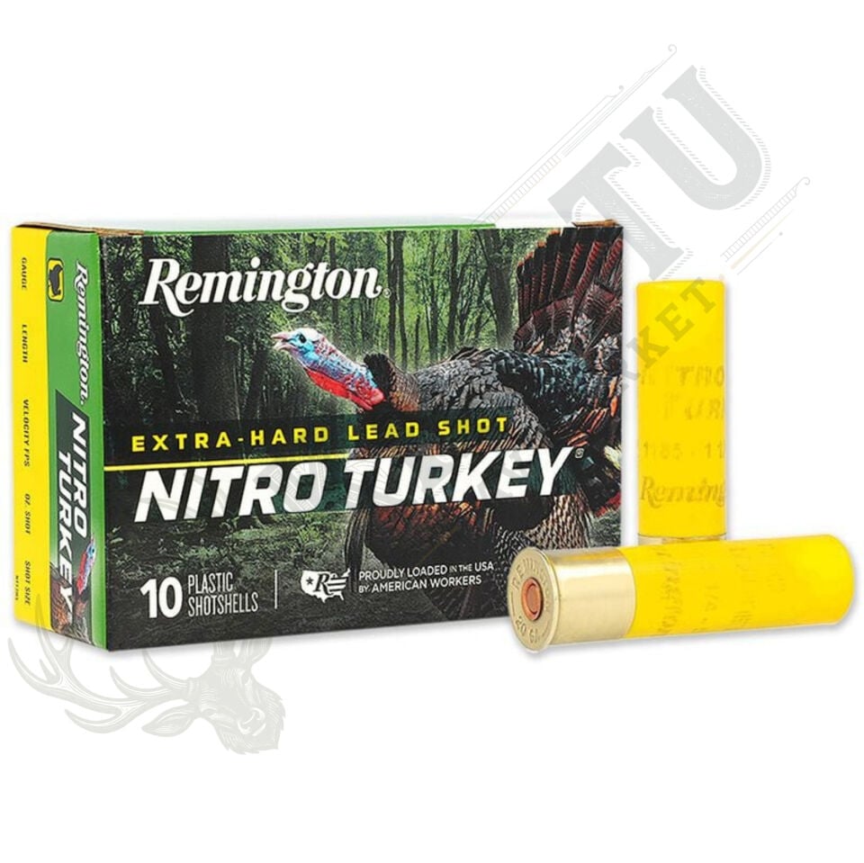 Remington Nitro Turkey Hindi Avı Fişeği – 20 Cal. (3'' Magnum) - 35.44 gr Kurşun Saçma (USA)