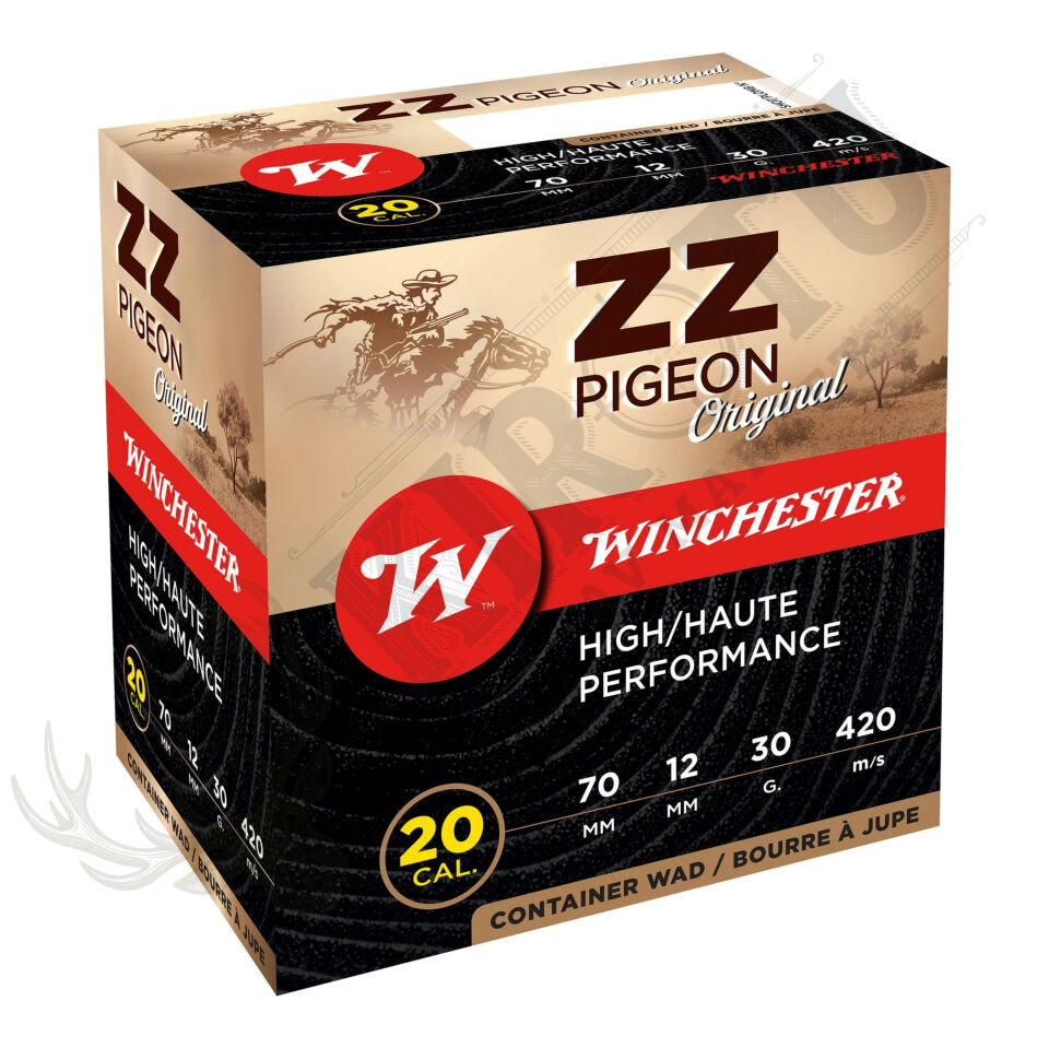 Winchester ZZ Pigeon 20 Kalibre Yüksek Hızlı Av Fişeği | 20 GA Ağır Dolgulu Pasa ve Güvercin Fişeği