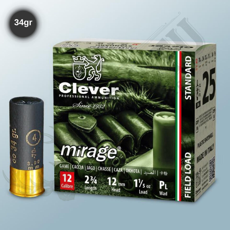 Mirage T2 Standard Game 34gr 12 Kalibre