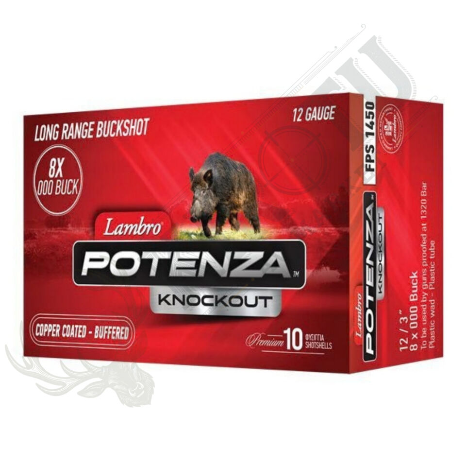 Lambro Potenza Knockout Magnum 8x9.1mm 12 Kalibre