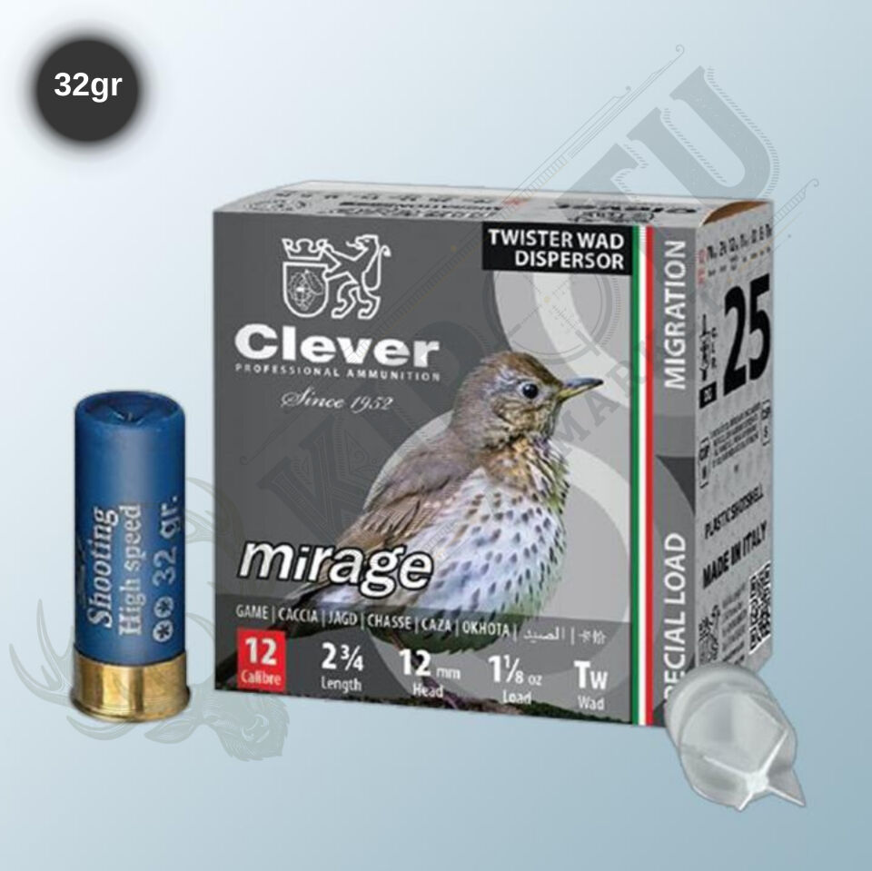 Mirage T2 Migration Dispersor Twister Wad 32gr 12 Kalibre