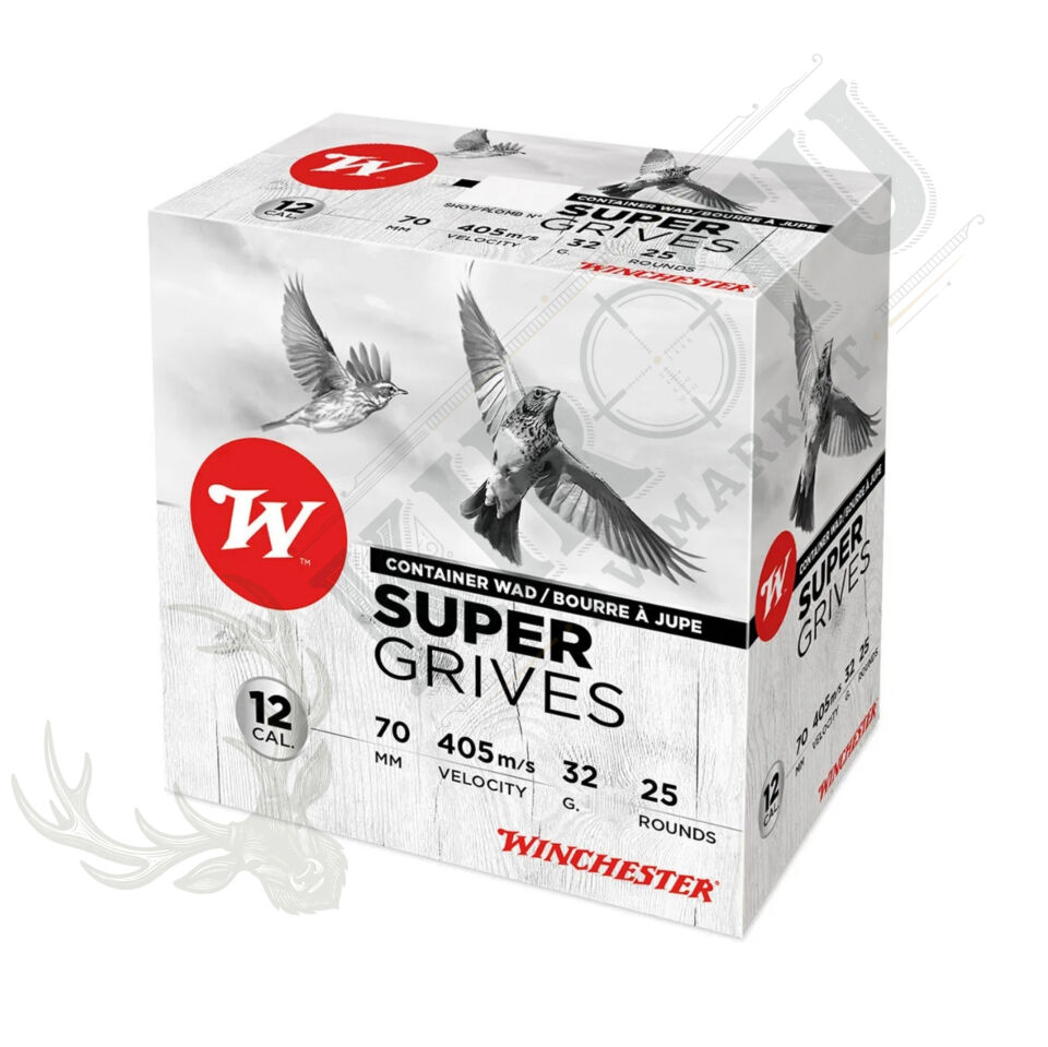 Winchester Super Grives 12 Kalibre Av Fişeği | Yüksek Hızlı Küçük Göçmen Kuş Fişeği