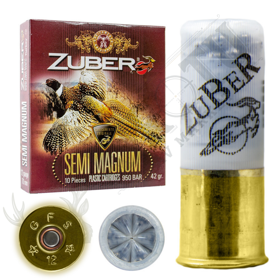 Zuber 12 Kal. 42gr. Semi Magnum Av Fişeği