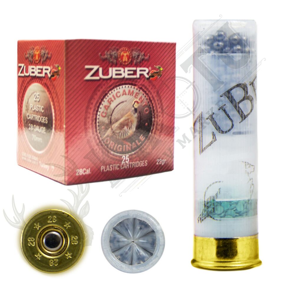 Zuber 28 Kal. 22gr. Av Fişeği