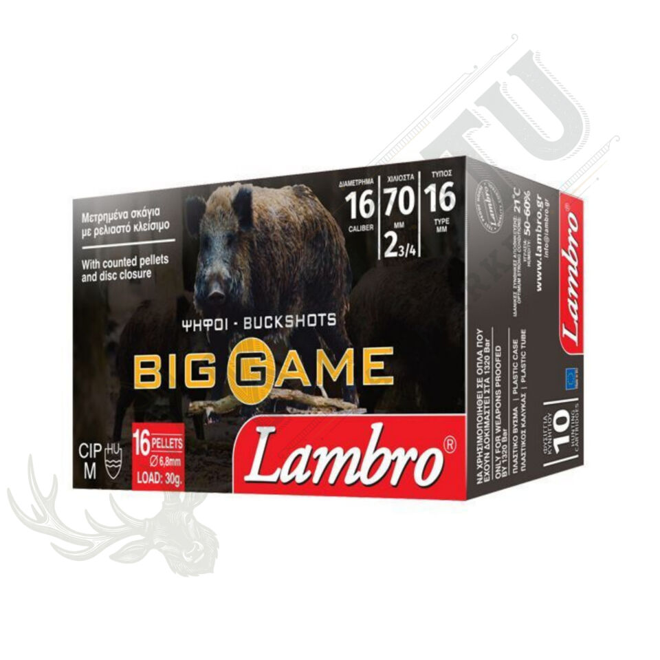 Lambro Büyük Av 16x6.8 mm 30 gr 16 Kalibre