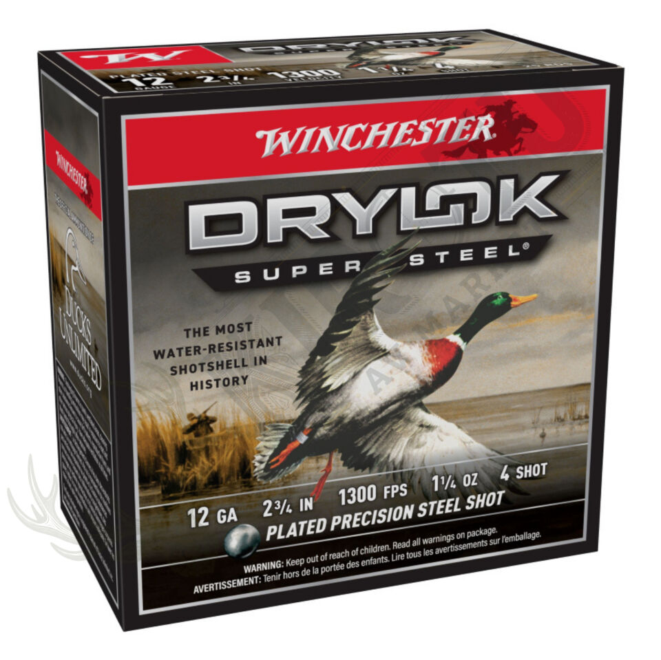 Winchester Drylok Super Steel 12 Kalibre 35gr Av Fişeği | Su Geçirmez Çelik Saçmalı Su Kuşları Fişeği