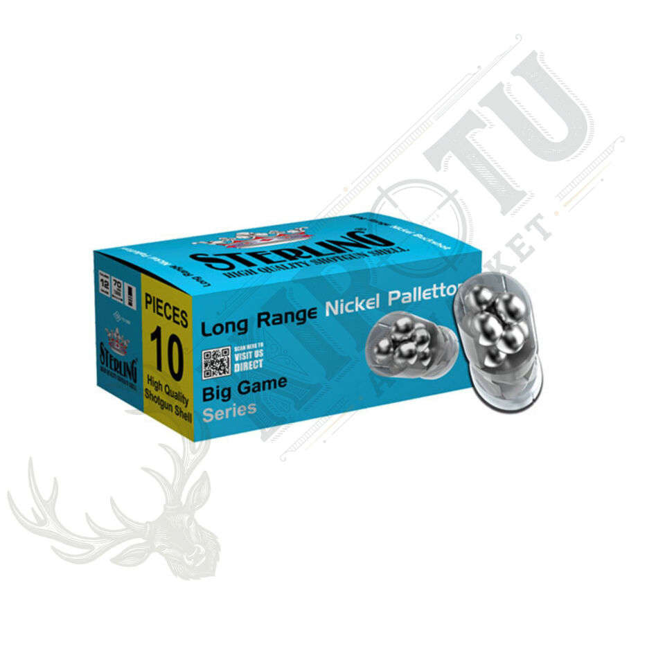 STERLING Big Game Serisi 12 Cal Long Range Nickel Buckshot