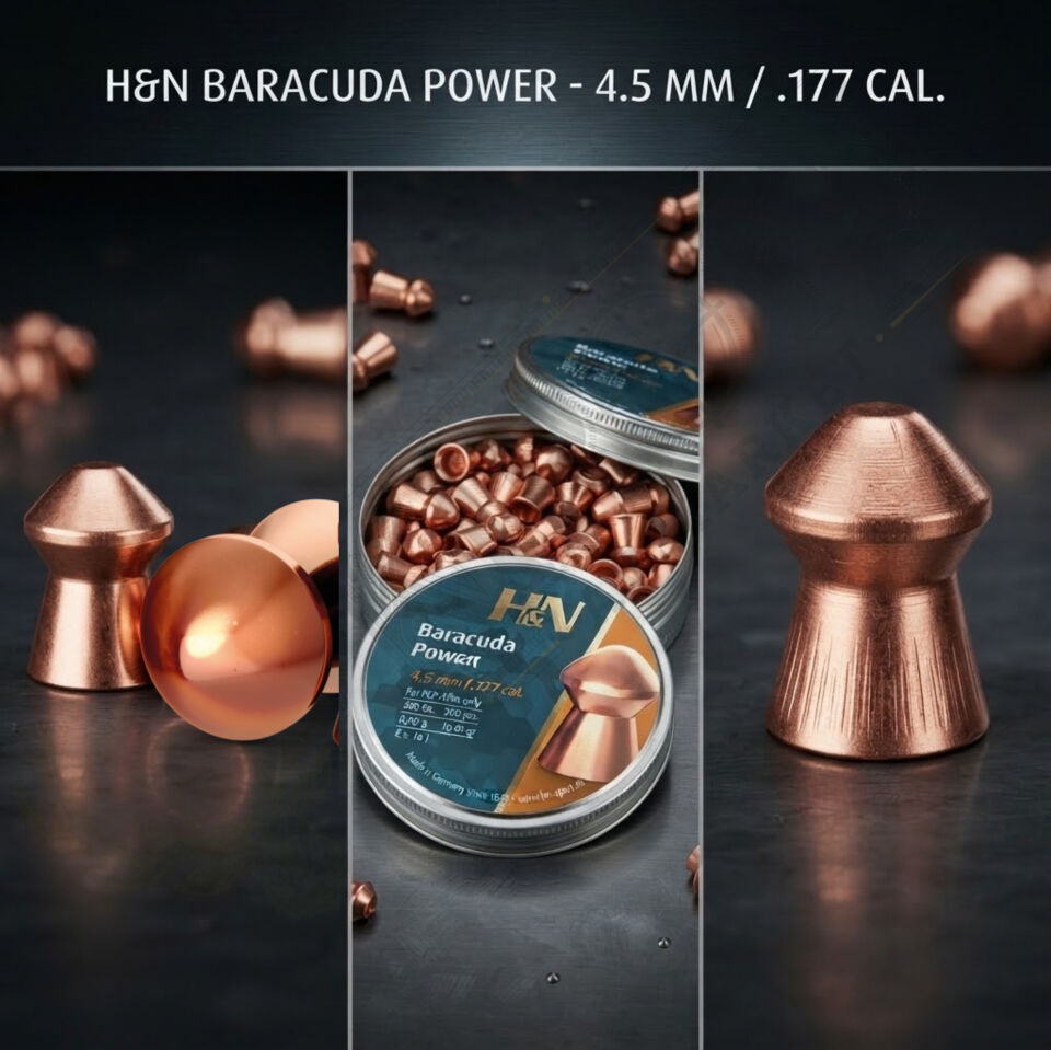 H&N Baracuda Power 4.5 mm (.177 Caliber) 10.65 Grain Havalı Tüfek Saçması