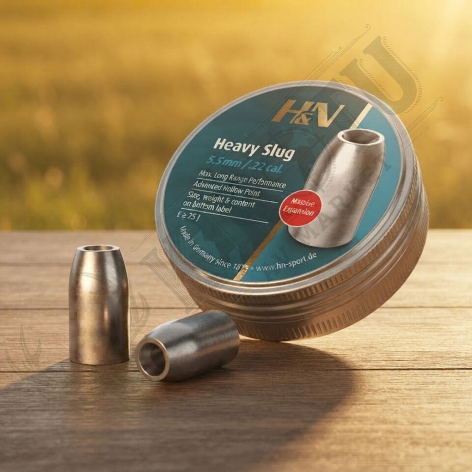 H&N Heavy Slug 5.5 mm (.22 Caliber) 40 Grain Havalı Tüfek Saçması