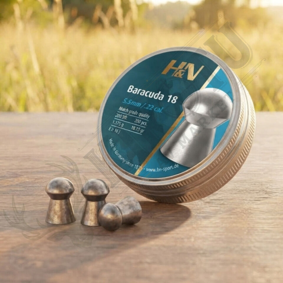 H&N Baracuda 18 5.5 mm (.22 Caliber) 18.13 Grain Havalı Tüfek Saçması