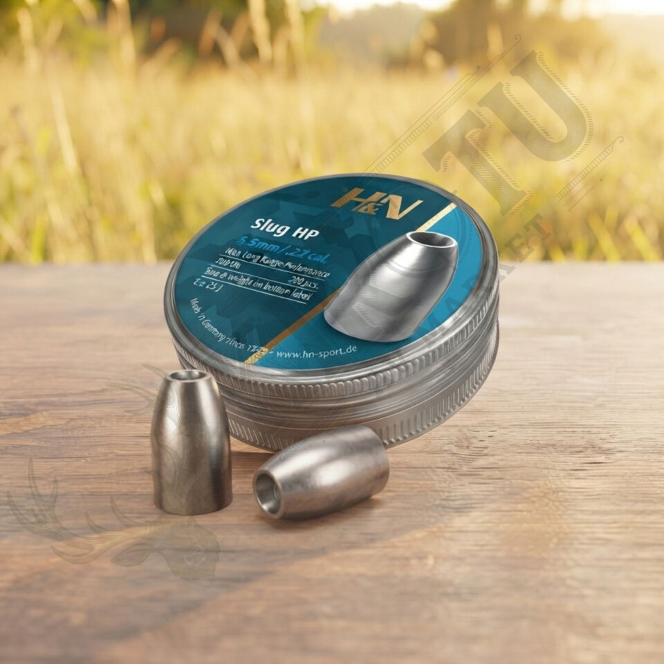 H&N Slug HP 5.5 mm (.22 Caliber) 23 Grain Havalı Tüfek Saçması