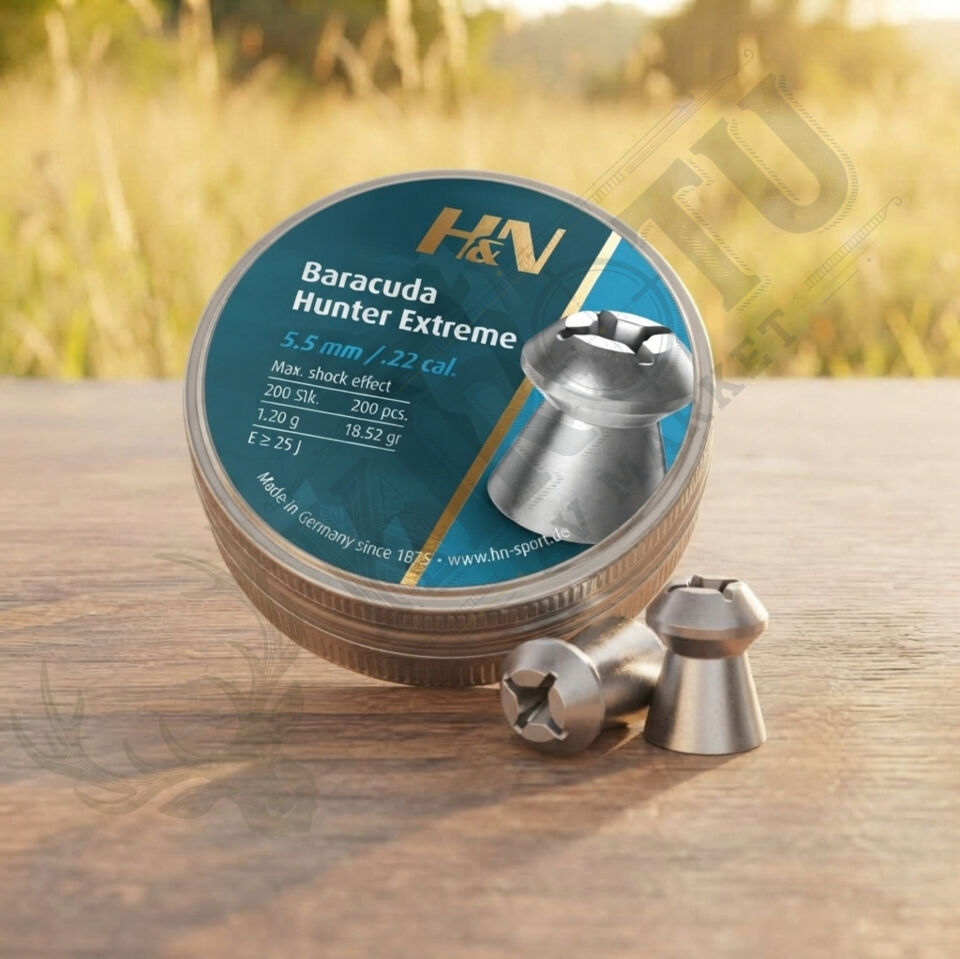 H&N Baracuda Hunter Extreme 5.5 mm (.22 Caliber) 19.09 Grain Havalı Tüfek Saçması