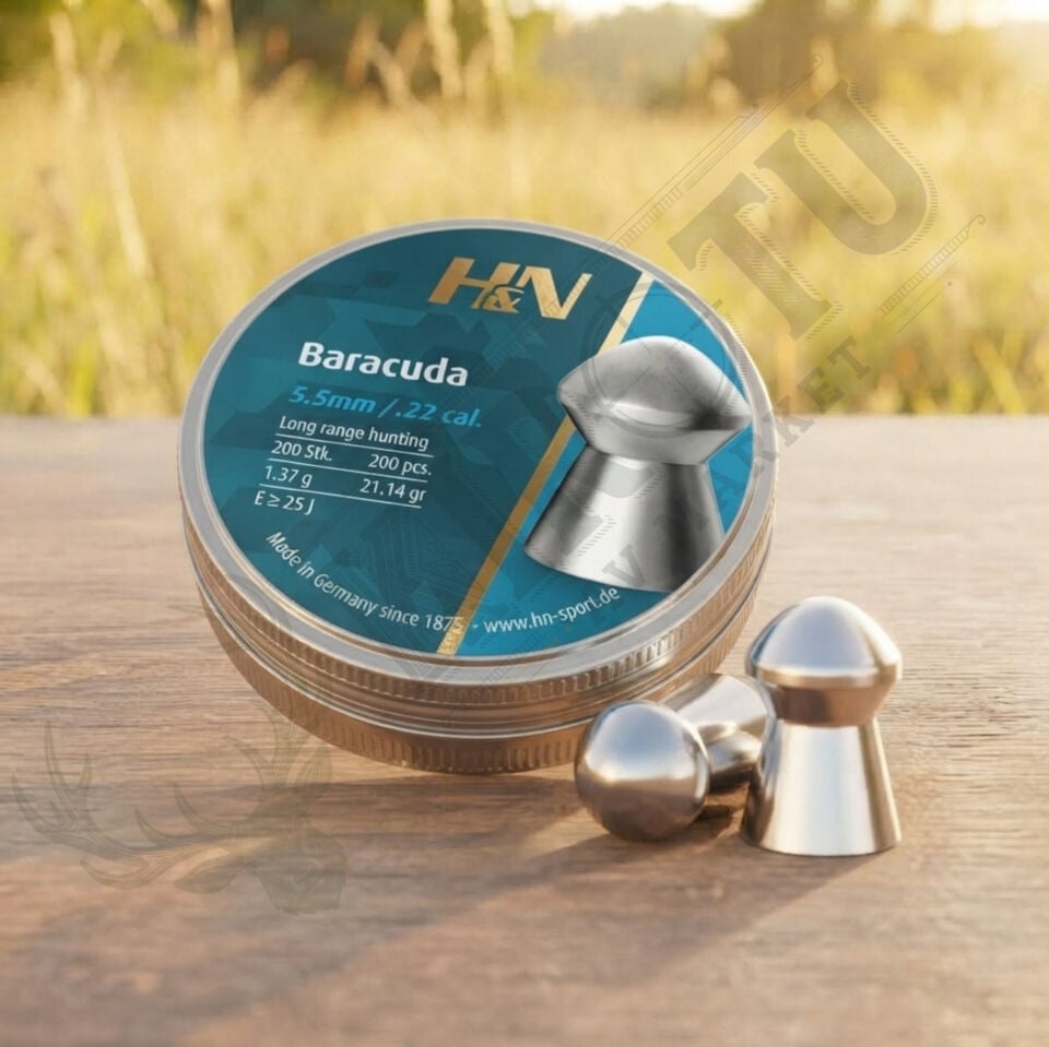 H&N Baracuda 5.5 mm (.22 Caliber) 21.14 Grain Havalı Tüfek Saçması