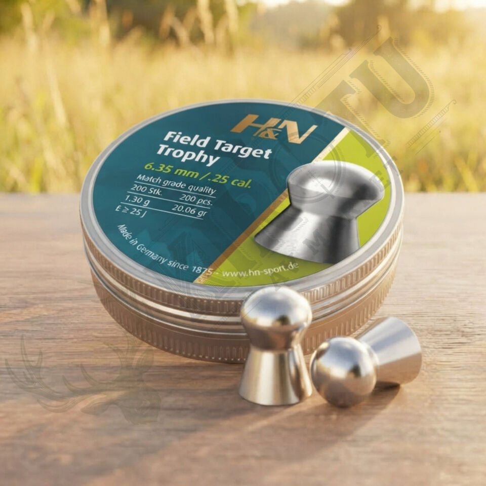 H&N Field Target Trophy 6.35 mm (.25 Caliber) 20.06 Grain Havalı Tüfek Saçması
