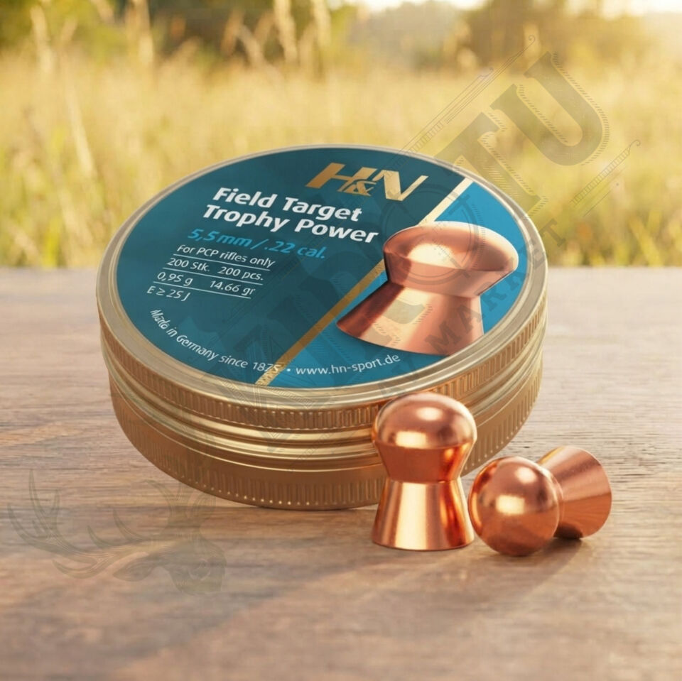 H&N Field Target Trophy Power 5.5 mm (.22 Caliber) 14.66 Grain Havalı Tüfek Saçması